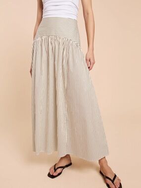 NWT CAARA Vashti Cotton Drop Waist Maxi Skirt - sz 4